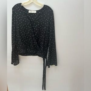 Vintage Havana Deep V-Neck Star Blouse